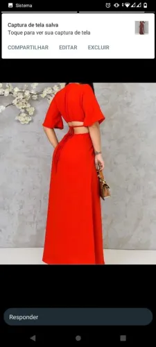 Vestido longo decotado 