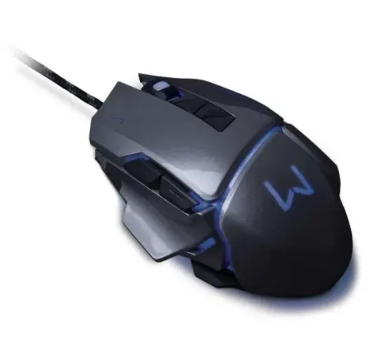 Mouse Gamer Warrior Ivor Grafite 3.200 DPI Mo262 Novo