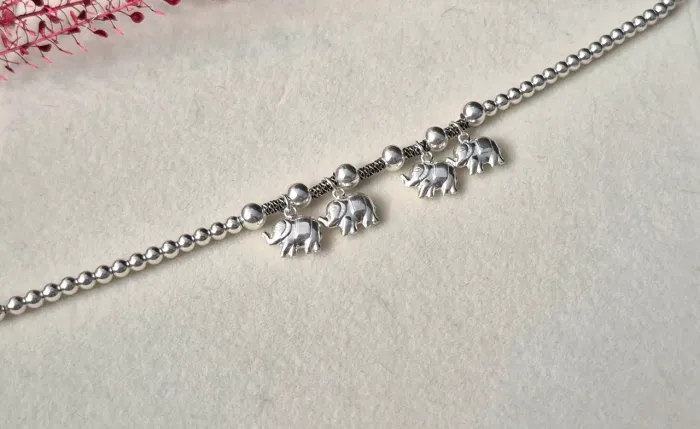 Pulseira Tailandesa Elefantes 19cm