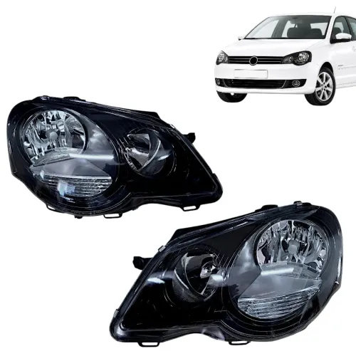 Par Farol Polo 2007 2008 2009 2010 a 2012 Mascara negra