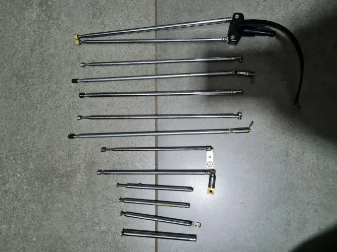 Lote de 12 antenas de rádios antigos