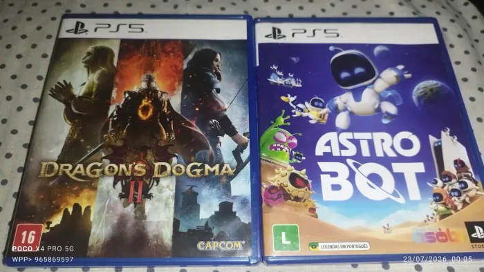 Jogos de PS5 - Dragons Dogma 2 e Astrobot 