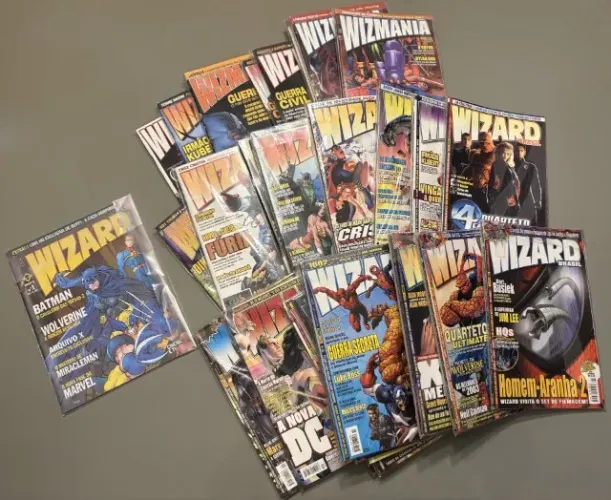 Wizard Brasil Wizmania 1 a 53 Completa + Extras 64 HQs