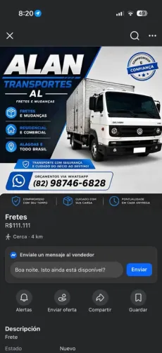 Frete pra todo Brasil