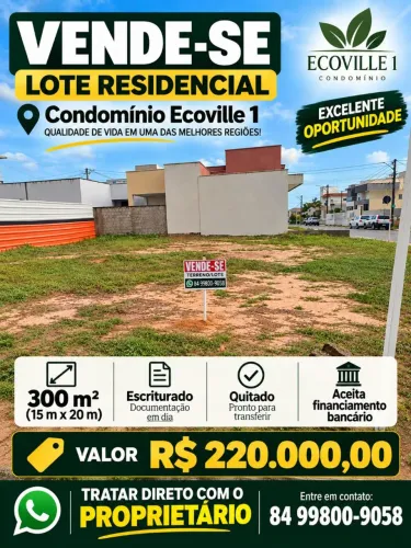 LOTE ECOVILLE 1 300 M²