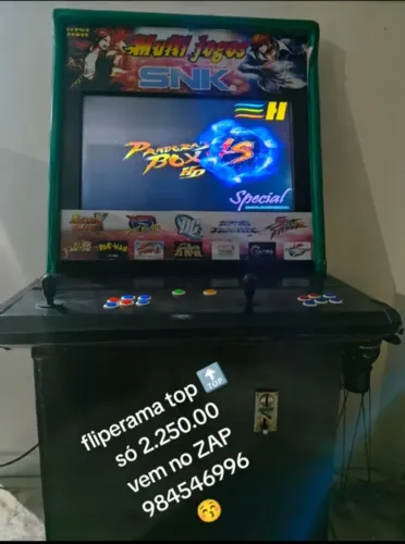 Vendes esse fliperama top