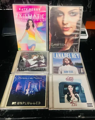 Lote CDS e Show em DVD (Evanescence, Lana Del Rey, Florence)