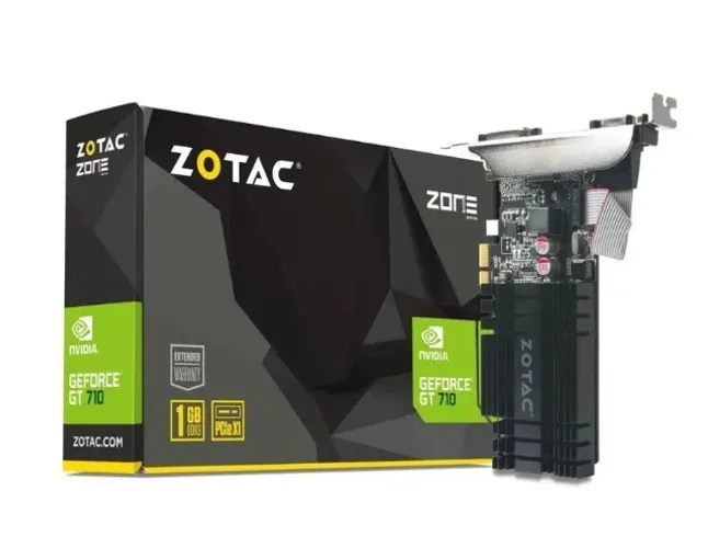 Placa de Vídeo Zotac NVIDIA GeForce GT 710 1GB DDR3
