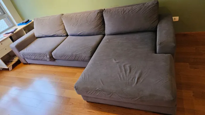 Sofa de alto padrão 3 lugares com chaise