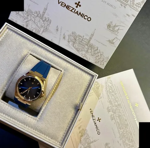 Relógio VENEZIANICO ARSENALE - Bronzo Azul (RELÓGIO AUTOMÁTICO)