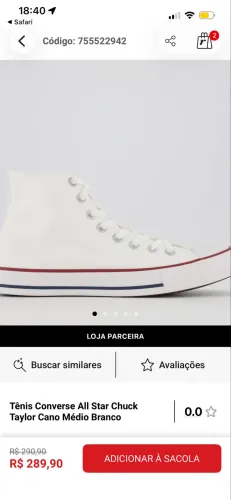 Tênis all star converse