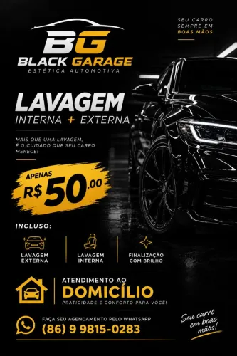 Lavamos seu veículo na sua residência!