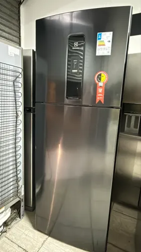 Geladeira Electrolux Black Inox BiVolt 481 Litros 