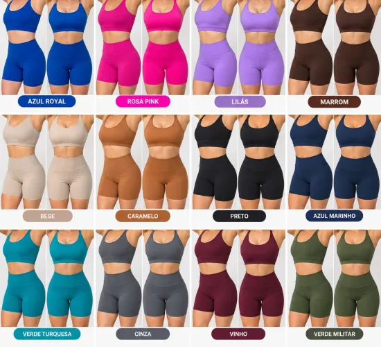 Conjunto Fitness feminino Academia