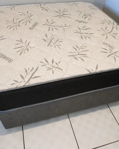 Cama box casal completa por R$350