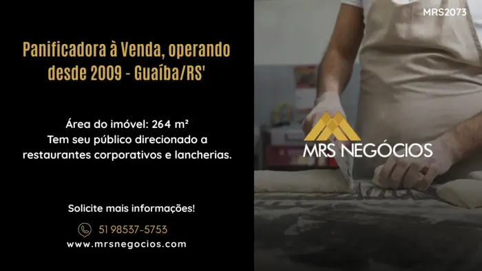 'Panificadora à Venda, operando desde 2009 - Guaíba/RS'