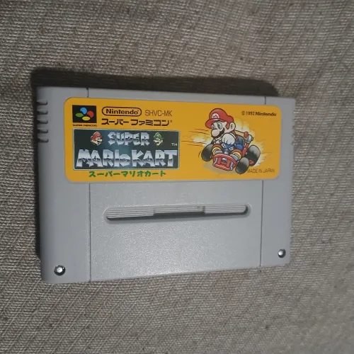Jogo Mario Kart Original - Cartucho Super Famicom - Super Nintendo (SNES)