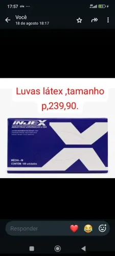 Luvas látex