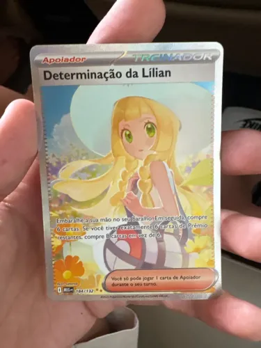 Carta Pokémon determinação da Lilian