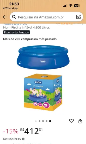 Piscina 4.600 litros