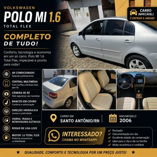 Volkswagen Polo Sedan 1.6 MI Total Flex 8V 4P 2006