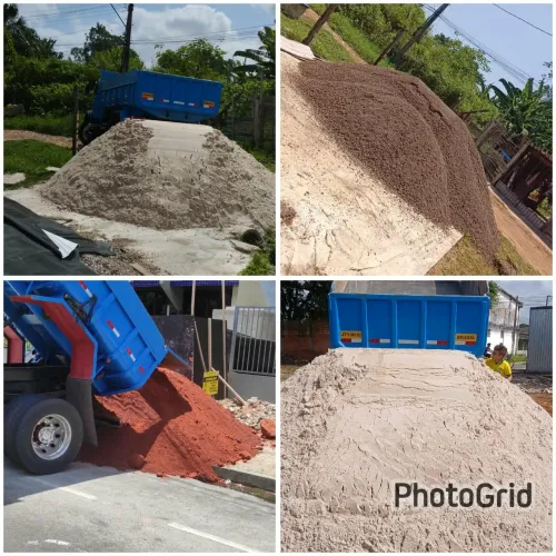 Carrada de 10mt e 17mt areia,seixo,arenoso, terra preta 