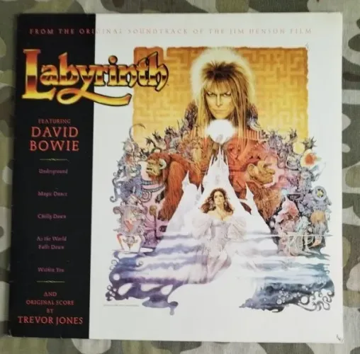 LP Vinil David Bowie Labyrinth Trilha Sonora Com Encarte 1986 VG+ EX