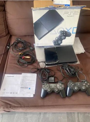 Sony Playstation 2 Scph-90010 Com Tudo Original, Sem Chip De Desbloqueio, Lacre Intacto