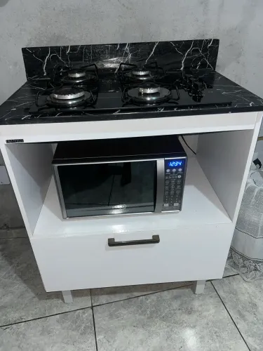 Fogão e balcão cooktop