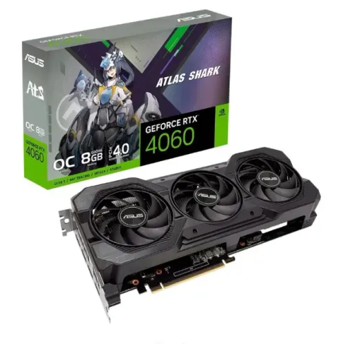 Placa de Vídeo RTX 4060 8GB ASUS ATS OC