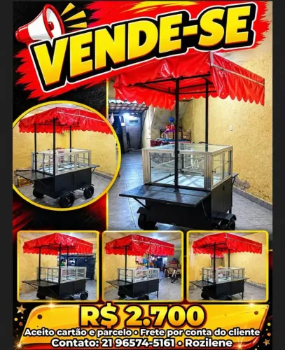 Carrocinha para venda doces,salgados,bolos e cachorro quente