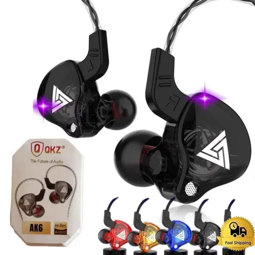 Fone de ouvido qkz ak6 com microfone