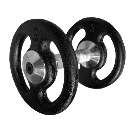 Dumbbell Vazado Pintado Pegada Alumínio