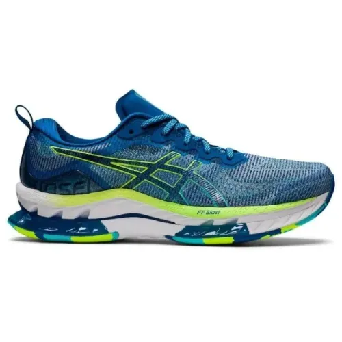 Tênis Asics Gel Kinsei Blast Azul e Verde Tamanho 44 Original - Com Avarias Ler Anúncio