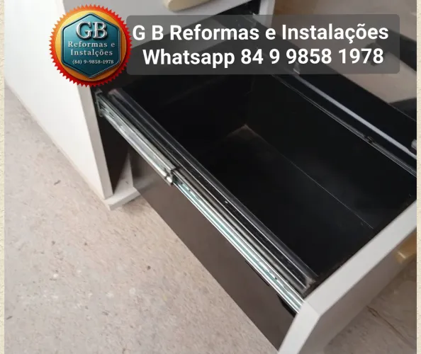 Gaveteiro de escritório com 3 gavetas