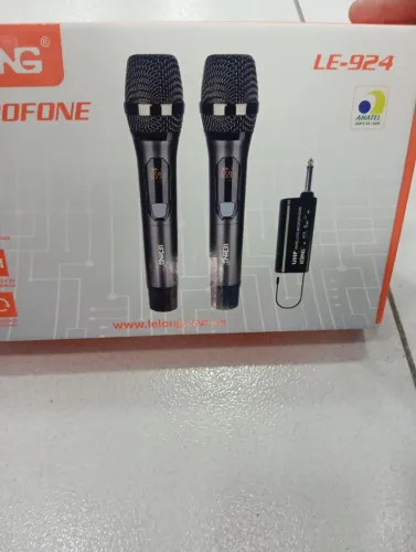 Kit 2 microfone sem fio 