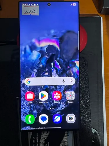 Tela Samsung S22 ultra original moldura preta - faço envio /Olx pay