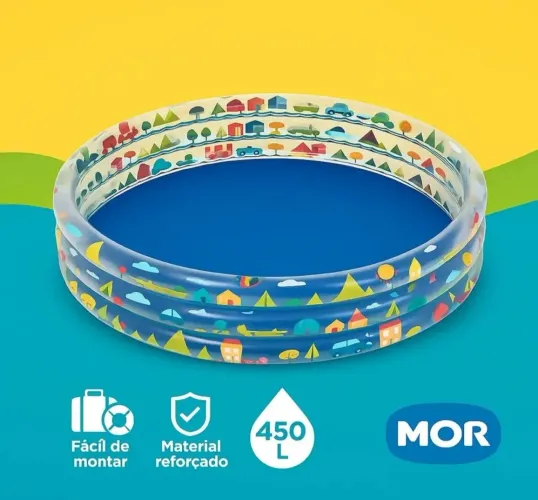 Piscina Banheira Infantil Inflável Redonda 450 Litros - Mor