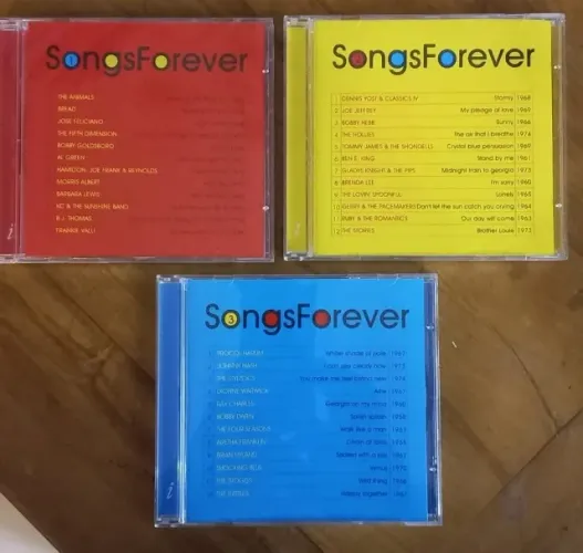 Coleção Completa 3 Cds - Songs Forever - Indie Records - NOVOS - 1 a 3-