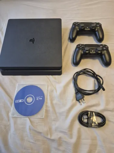 Ps4 desbloqueado 1tb com 2 controles