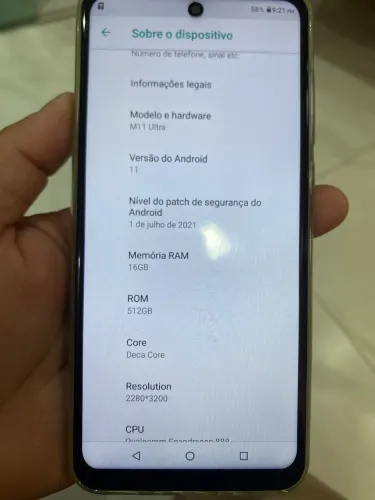 Celular capim M11 ultra