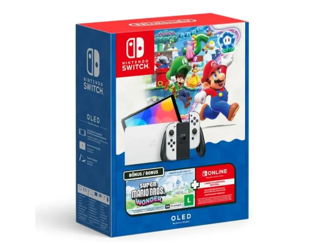 Nintendo Switch OLED 64 GB - NOVO - LACRADO
