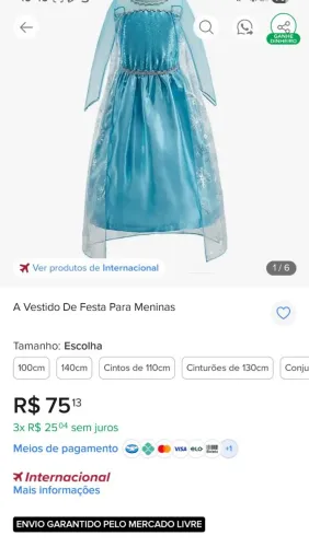 Vestido frozen