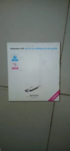 Adaptador WiFi USB Tenda U1 300Mbps Alta Potência (Na Caixa)