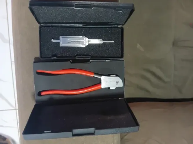 Kit lishi hon 42/41 para moto + alicate para corta chave
