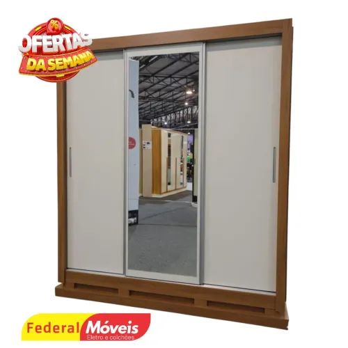Guarda Roupa Casal 3P 4G Campeão de Vendas - Fazemos Entregas