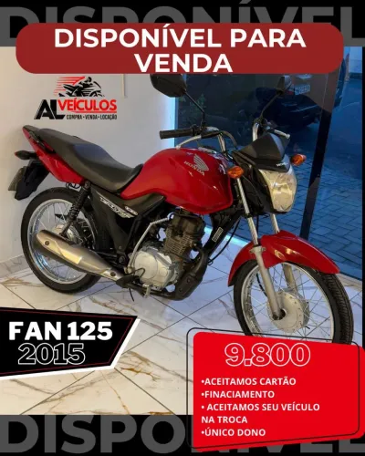 FAN 125 ANO 2015 DISPONÍVEL NA AL VEÍCULOS!