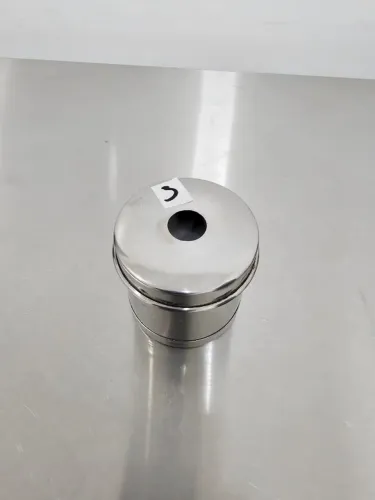 Porta Algodão em Inox Hospitalar / Veterinário - Pequeno R$ 39