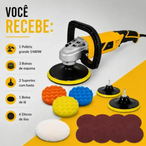 Politriz Angular Automotiva 7' 1450w Profissional