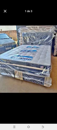 Cama queen size completa parcela em 10 vezes sem juros